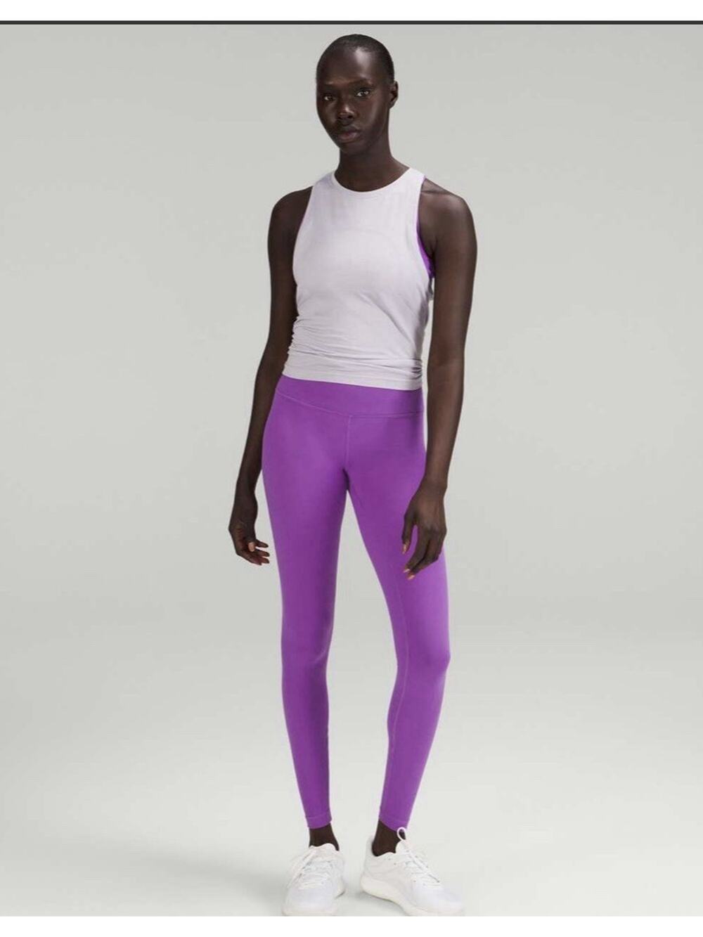 LULULEMON Wunder Train Moonlight Magenta High Rise Everlux 28" Leggings Sz 8